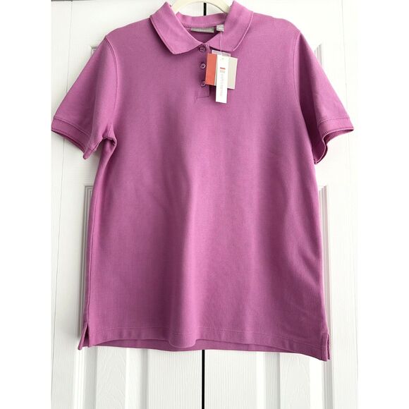 NWT Croft & Barrow Polo Shirt Size M Pink Short Sleeve - Picture 1 of 8